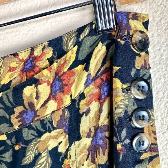 Free People Love Letter Palazzo Wide Leg Floral Print Pant - Picture 7 of 13